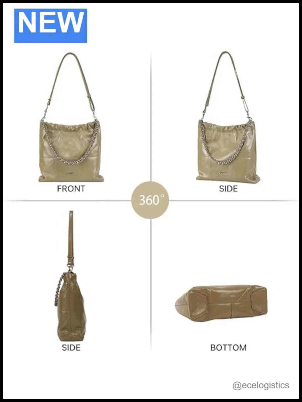 Genuine Leather Hobo Tote Bag for Women Trendy Shoulder Satchel Work